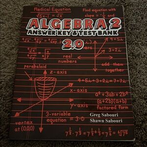 Algebra 2 Answer Key & Test Bank 2.0 Book